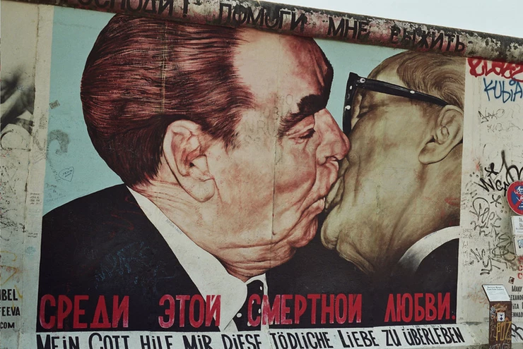 the Fraternal Kiss on the Berlin Wall