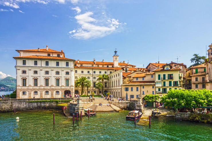 the town of Stresa on Lake Maggiore