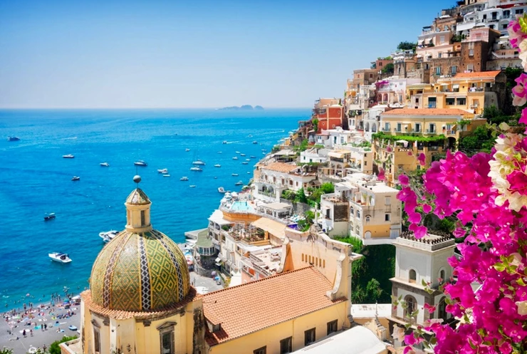 the beautiful town of Positano on the Amalfi Coast