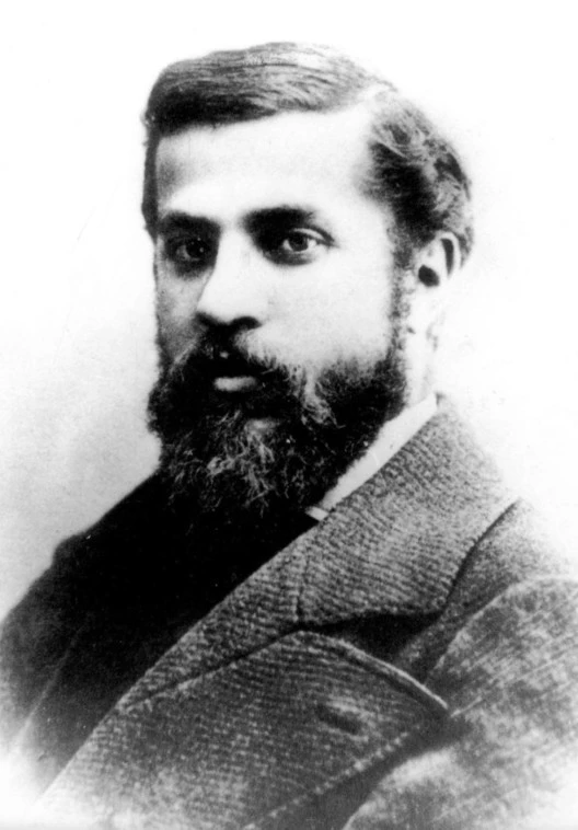 a rare photo of Antoni Gaudi