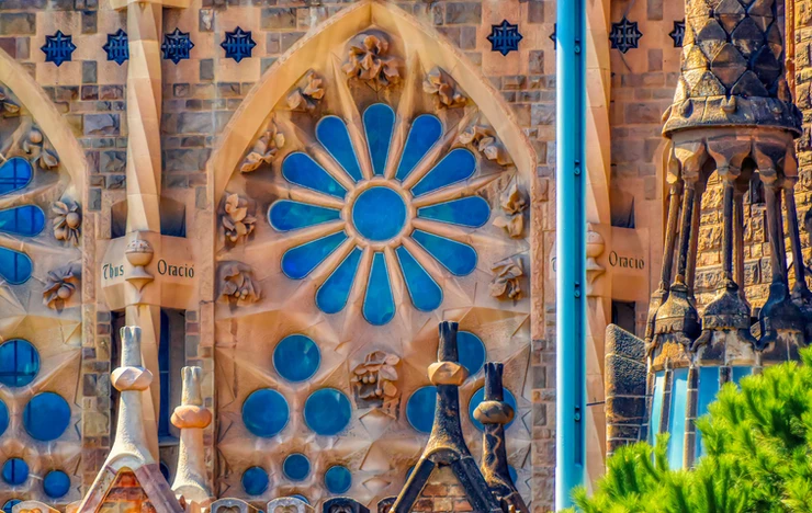Gaudi's take on a medieval rose window