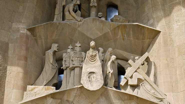 the Passion Facade of Sagrada Familia
