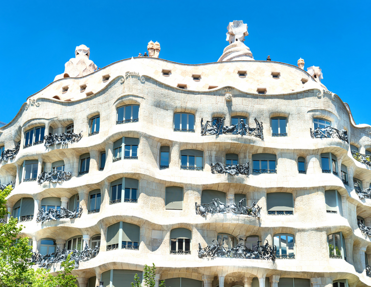 the Gaudi-designed La Pedrera