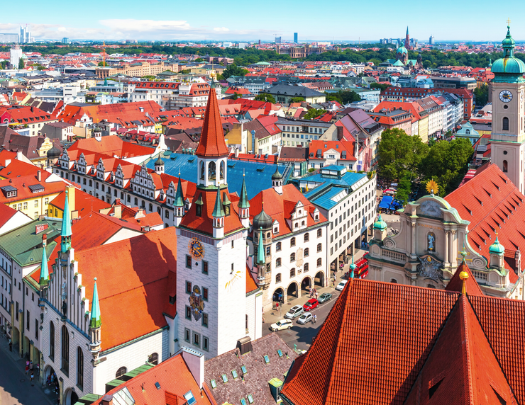 view of Munich from St. Peter's Church