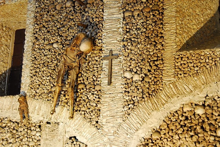 the eerie Chapel of Bones in Evora