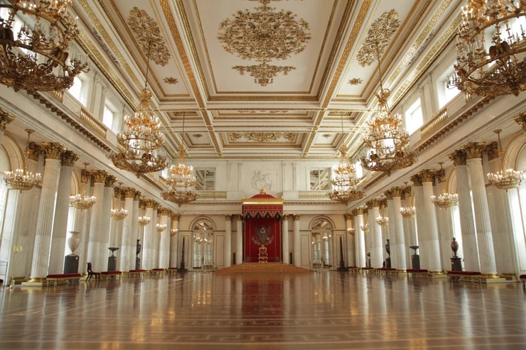 interior of Queluz Palace in Portugal