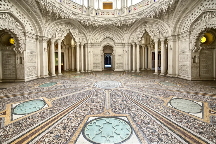 intricate floors of Mafra Palace