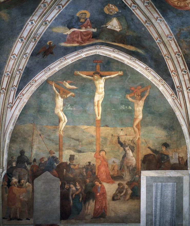 central frescos in the Castiglione Chapel