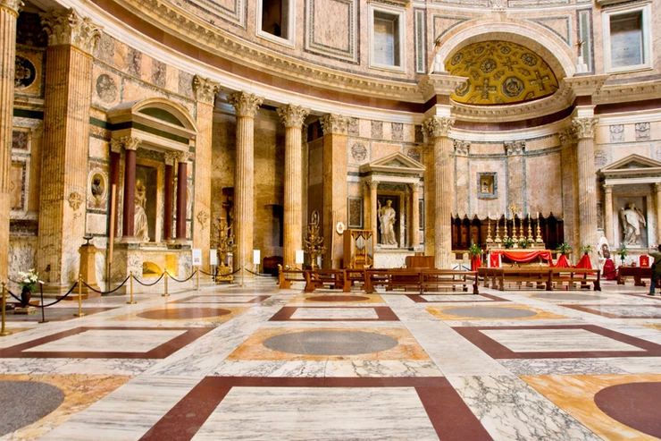 beautiful interior of the Pantheon