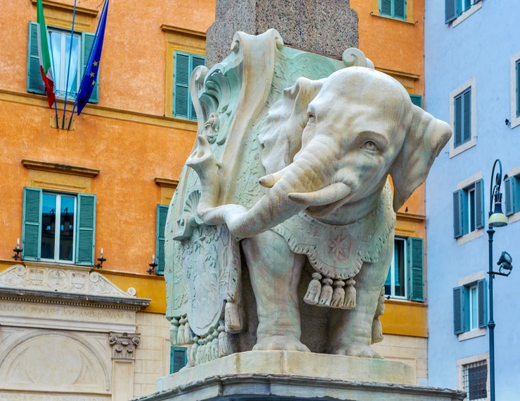Bernini elephant statue