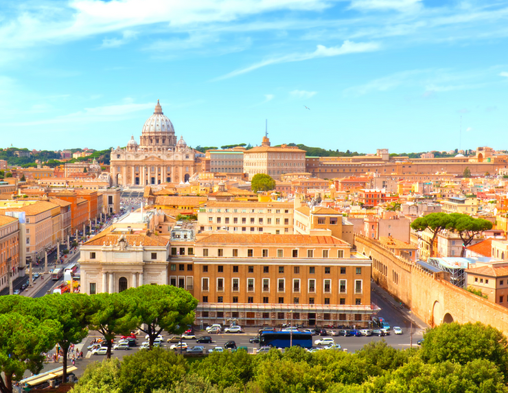 view of the Vatican and St. Peter's Basilica