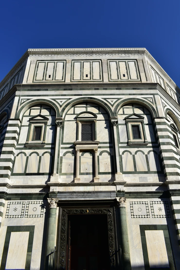 details of the Baptistery facade