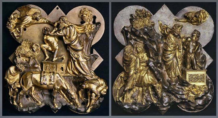the Sacrifice of Issac on Ghiberti's competition doors