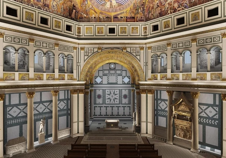 interior of the Baptistery