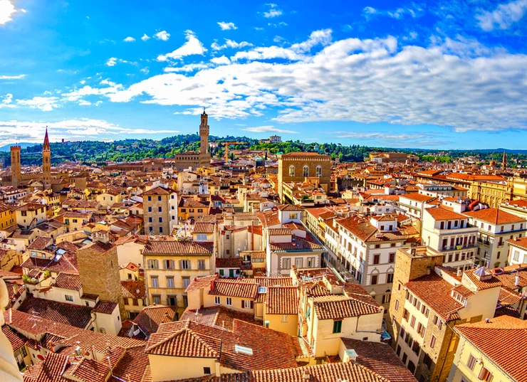 cityscape of Florence, a burnt orange wonder