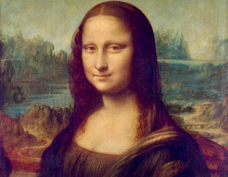 detail of Mona Lisa