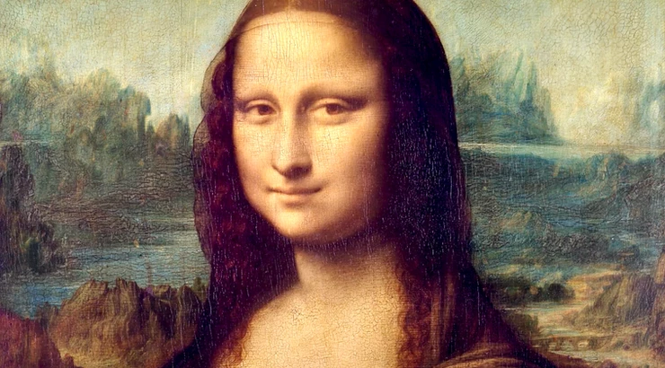 detail of the Mona Lisa