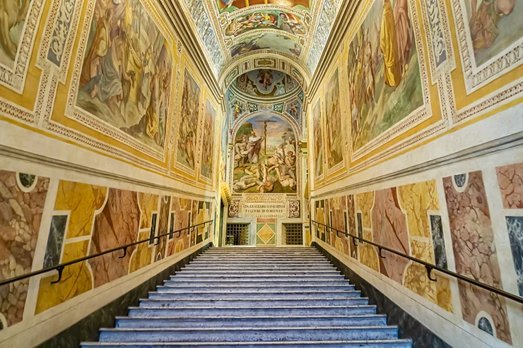 the Holy Stairs, a pilgrimage site