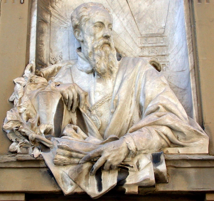 bust of Vasari in Arezzo