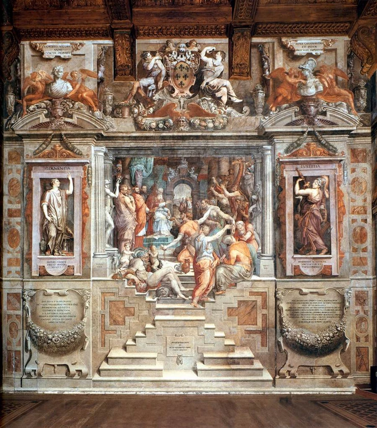 Vasari frescos in the Palazzo della Cancellaria in Rome