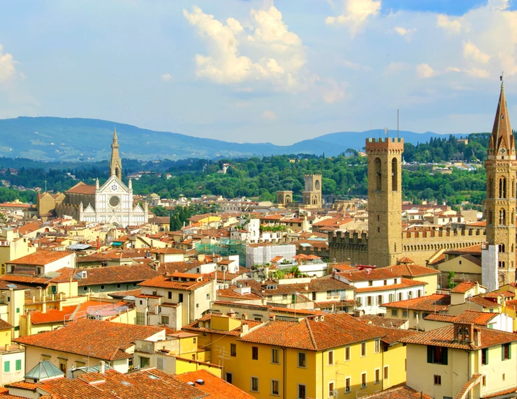 view of Florence from the Duomo