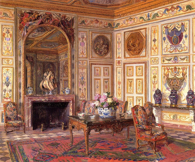 the Summer Salon of Chateau Vaux le Vicomte