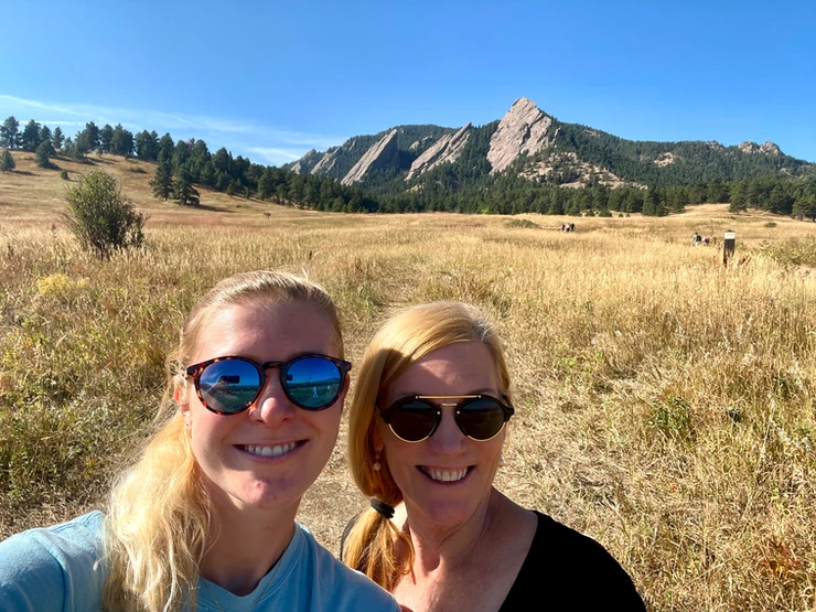 hiking in Chautauqua with my daughter