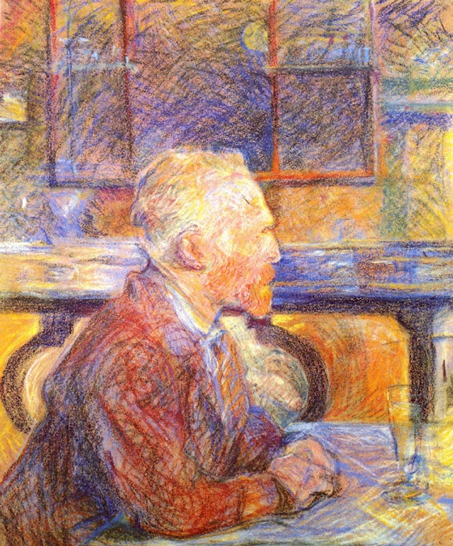 Toulouse-Lautrec, Portrait of Van Gogh, 1887
