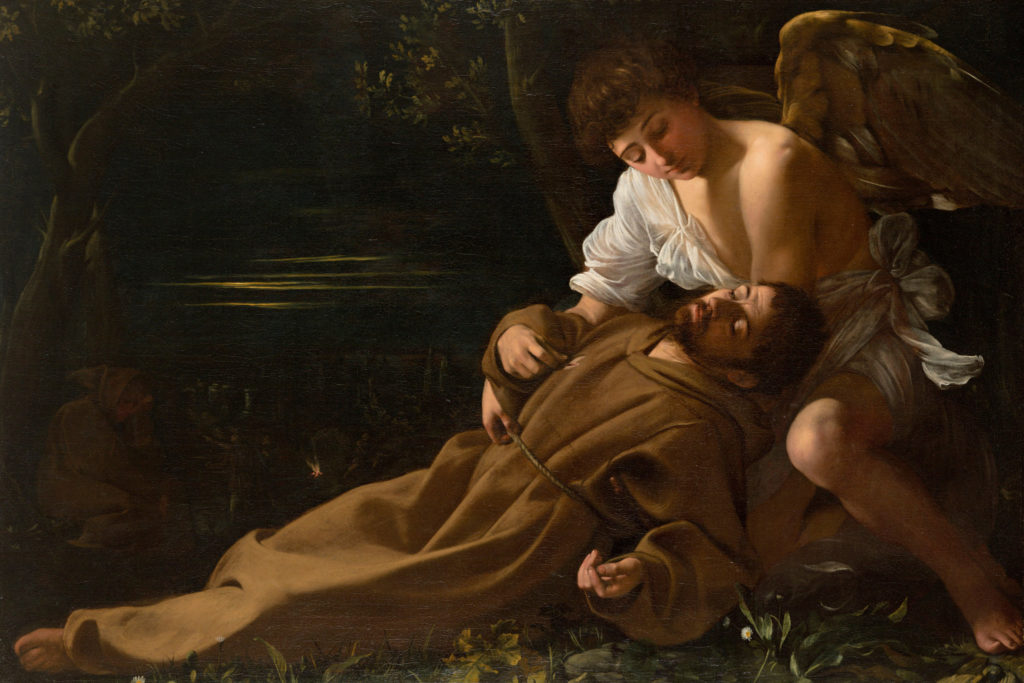 “Saint Francis of Assisi in Ecstasy,” Caravaggio’s first known religious work.