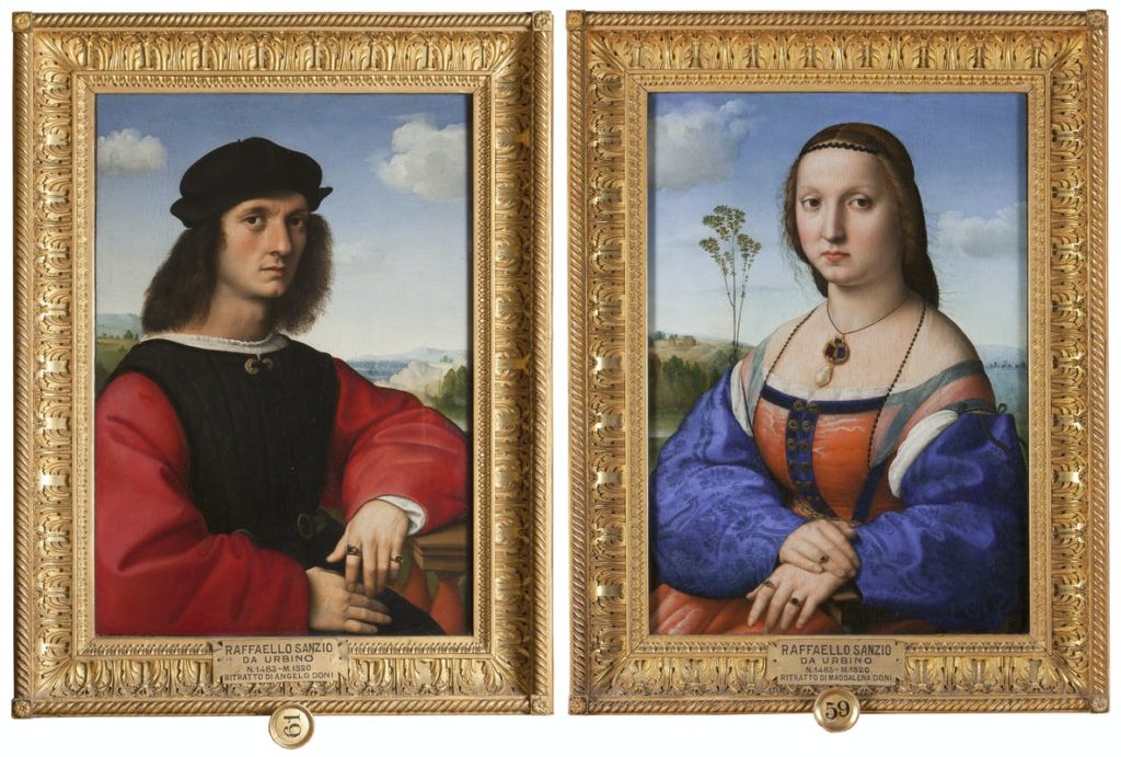 Raphael, Portraits of Agnolo and Maddalena Doni, 1506