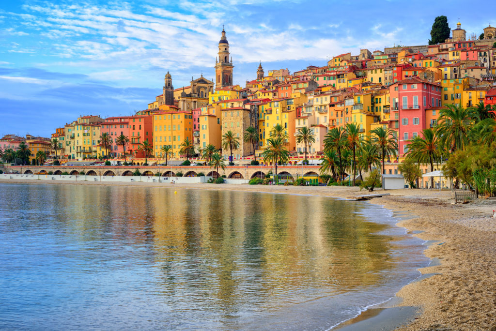 the beautiful Provencal town of Menton