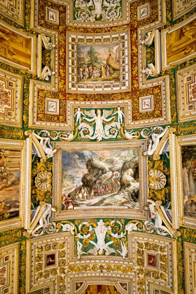 ceiling in the Gallery of Maps