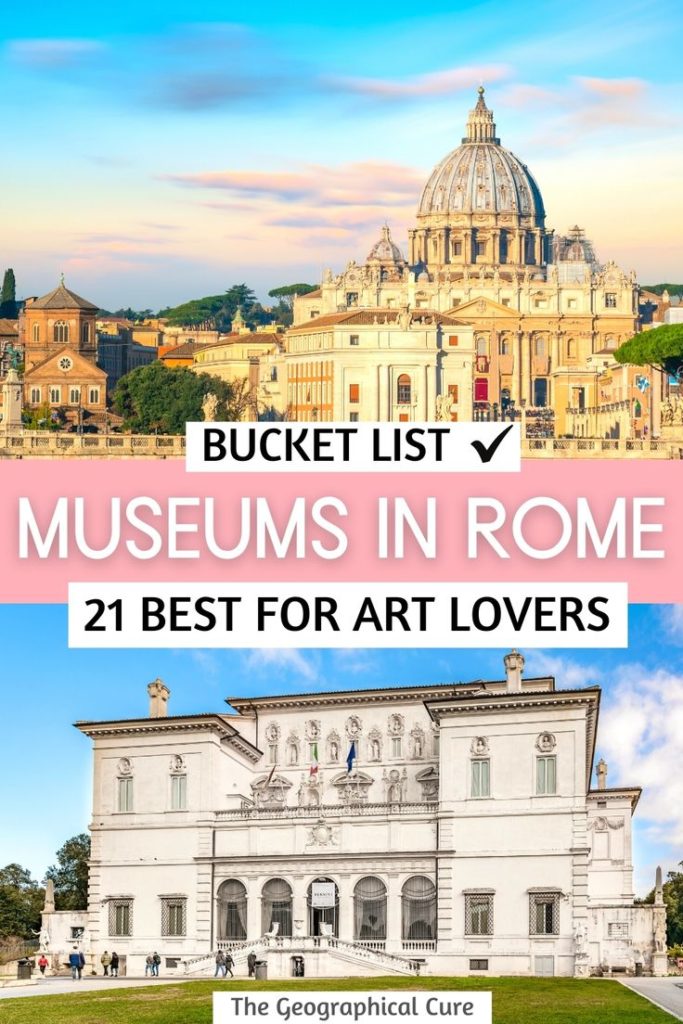 Pinterest pin for the best museum in Rome Italy