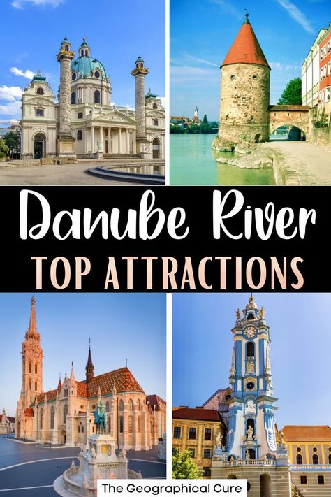 pin for attractions on the Danube River