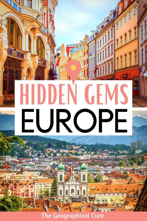 Pinterest pin for hidden gems in Europe