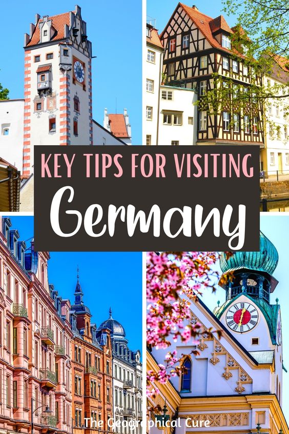 Pinterest pin for key must know tips for visiting Germany