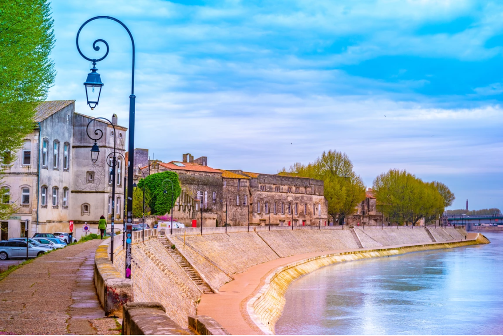 promenade in Arles France, a wonderful small city in Europe