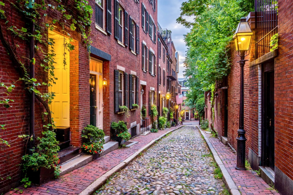 Acorn Street in Boston's Beacon Hill