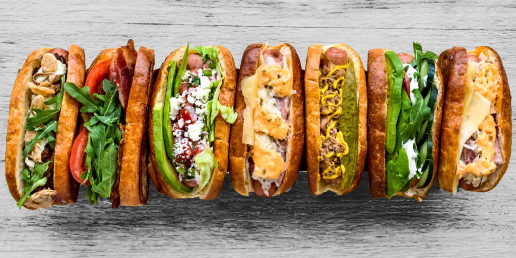 custom hot dogs at Boston Hot Dog Company.