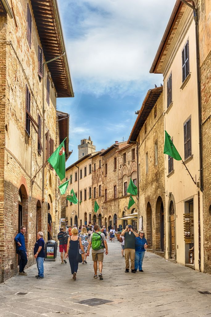 ancient street in San Gimignano