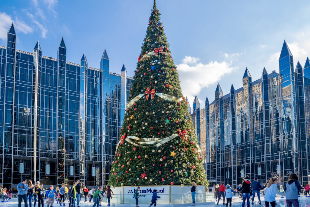 PPG Place, one of the best things to do and see during the holidays in Pittsburgh