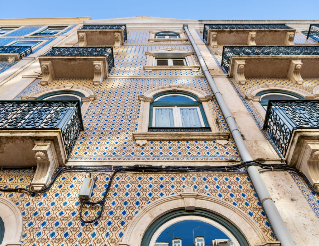 the Alfama neighborhood of Lisbon Portugal