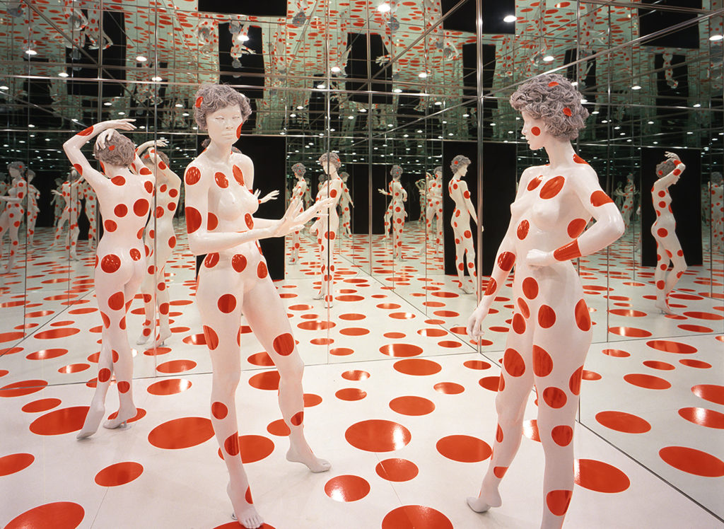 Yayoi Kusama, Infinity Dots Mirrored Room, 1996. Image courtesy of the museum
