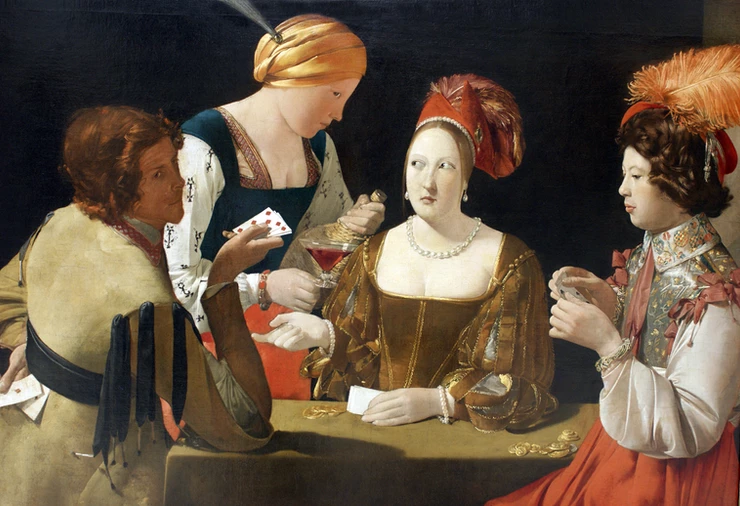 Georges de la Tour, The Cheat With the Ace of Diamonds, 1625