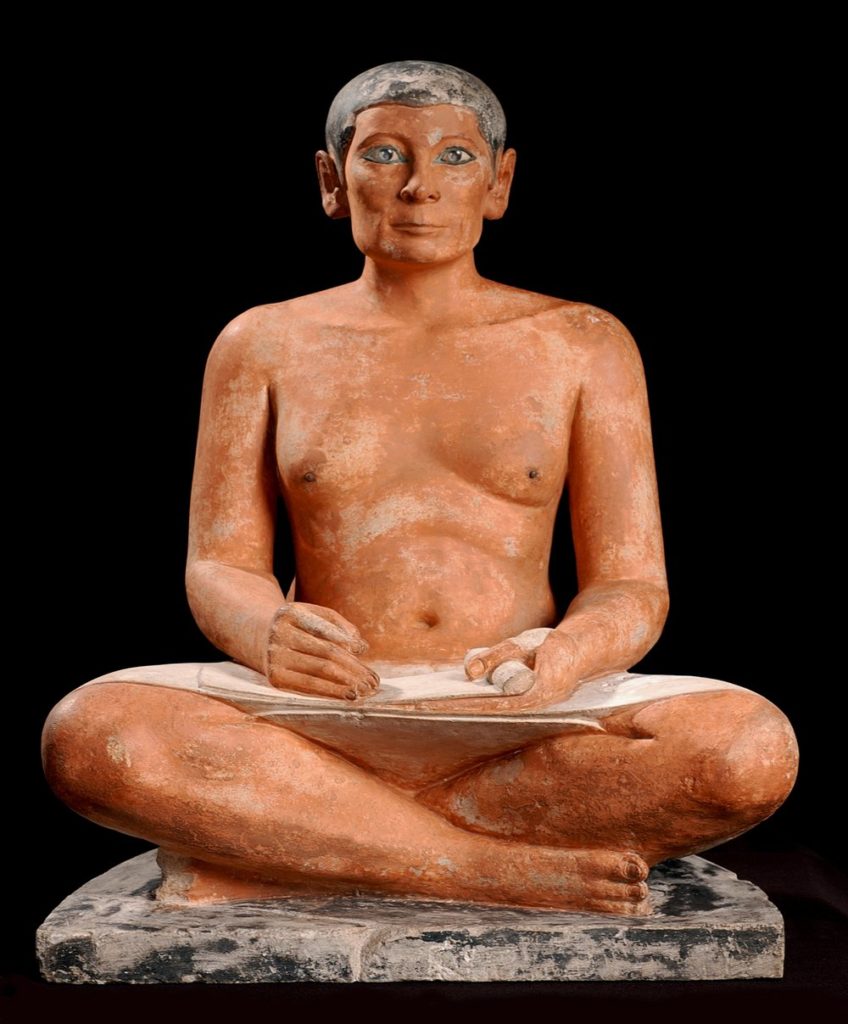 The Seated Scribe, a rare Egyptian artifact and underrated masterpiece of the Louvre