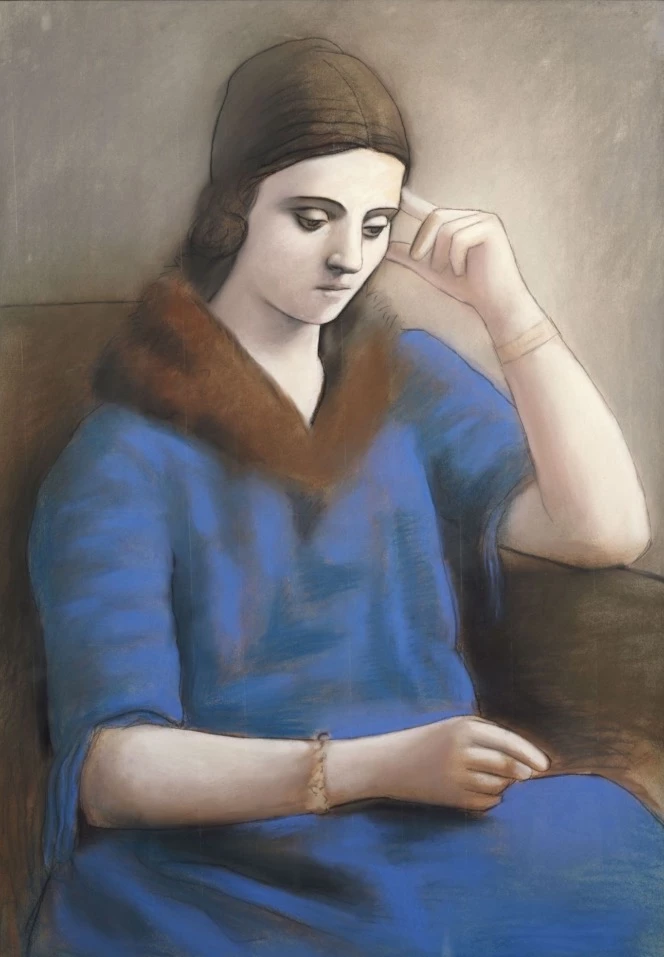 Olga Pensive, 1923, by Pablo Picasso