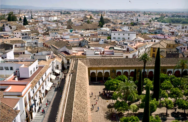 view of Cordoba from the minaret of the Mezquita