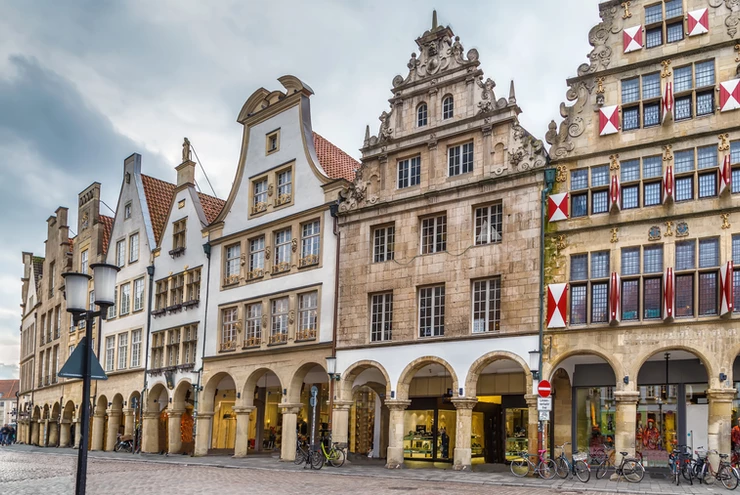 Prinzipalmarkt is historic street in Munster, Germany
