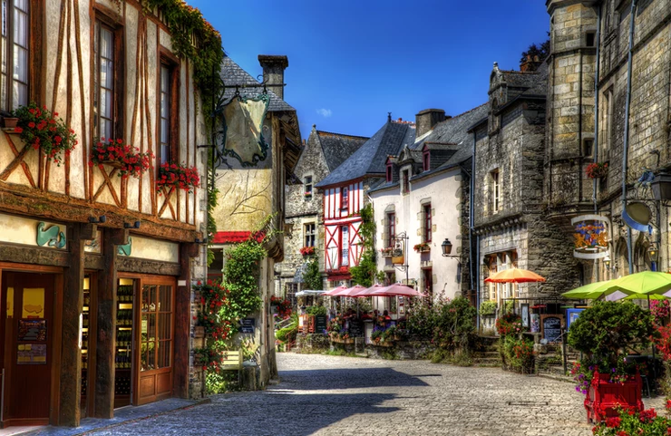 historic Rochefort-en-Terre in Brittany