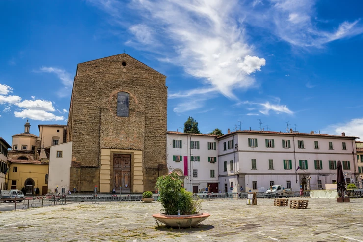 Piazza with Santa Maria del Carmine